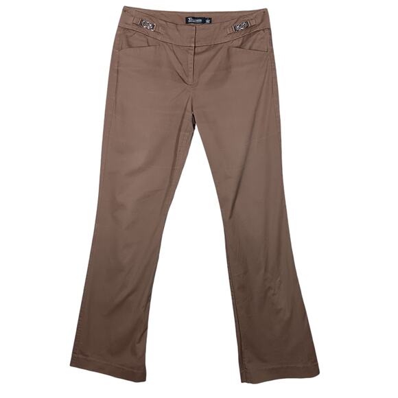 7th Avenue NY &Co Suiting Collection Pants Size 2 Average Brown Pockets Low Rise - Picture 1 of 11